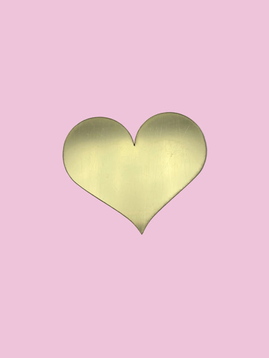 3” Gold heart
