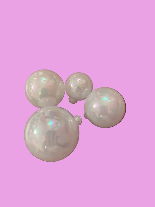 White Iridescent Bubbles