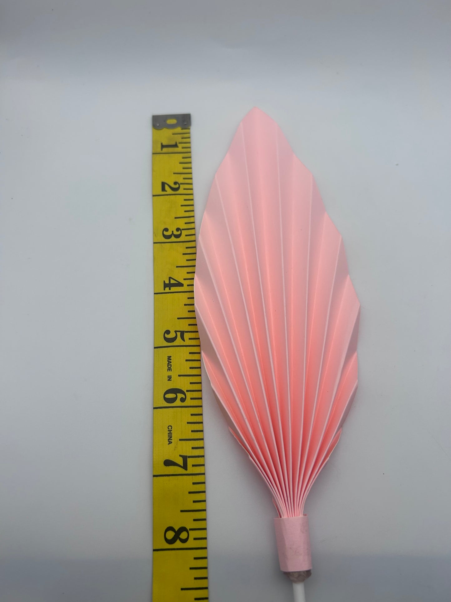 Large Baby Pink Palm Leaf- 7 1/2” (thin)