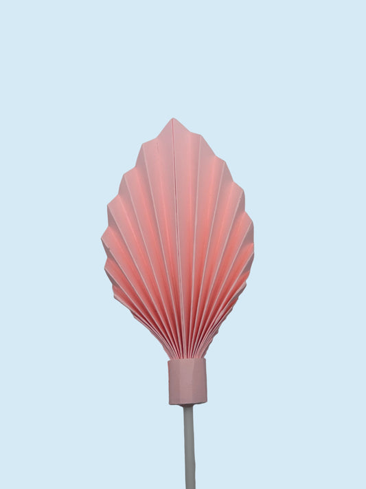 Small Baby Pink Palm Leaf/ Fan- 5”
