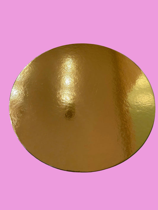 Gold Round Diecut Board- 12 inch