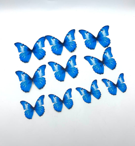 Blue Paper Butterflies