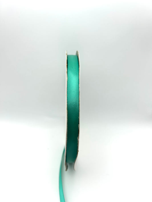3/8 inch Satin Ribbon- Aqua