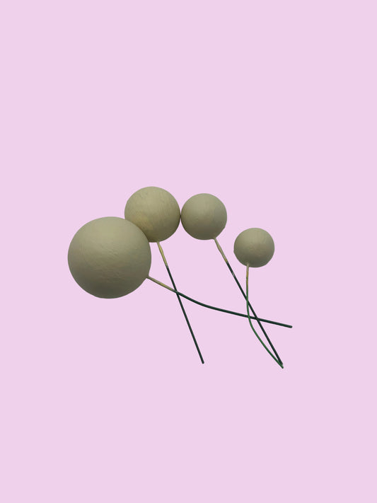 Beige/Cream Faux Balls
