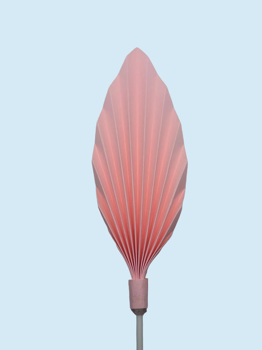 Large Baby Pink Palm Leaf- 7 1/2” (thin)