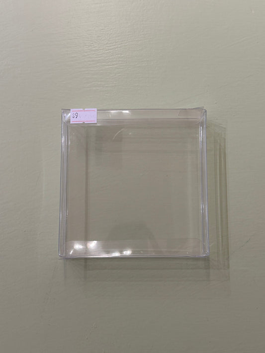 Clear Cookie box- 4.5” x4.5”x1”