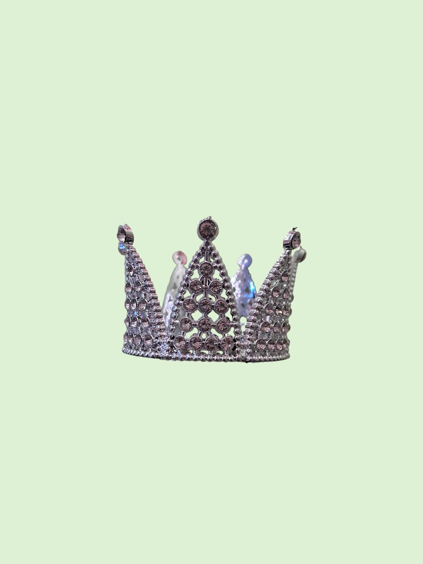 3” Silver Diamond Crown