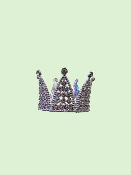 3” Silver Diamond Crown