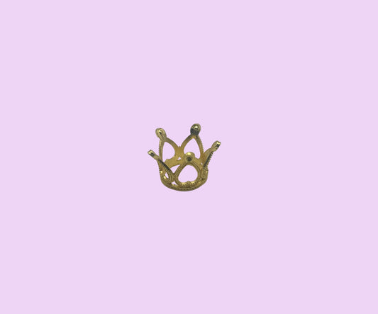 Approx 0.5”-0.75” Mini Gold Crown