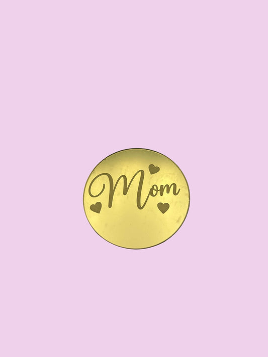 Mom with hearts coin