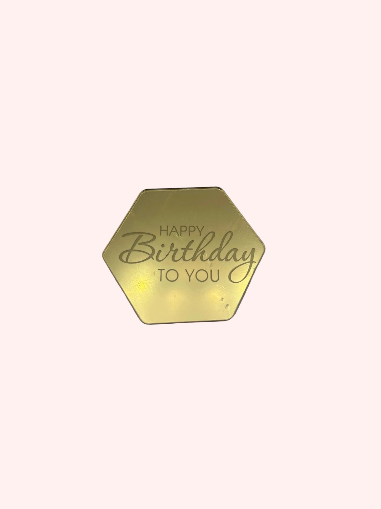 Happy Birthday Hexagon coin- 5