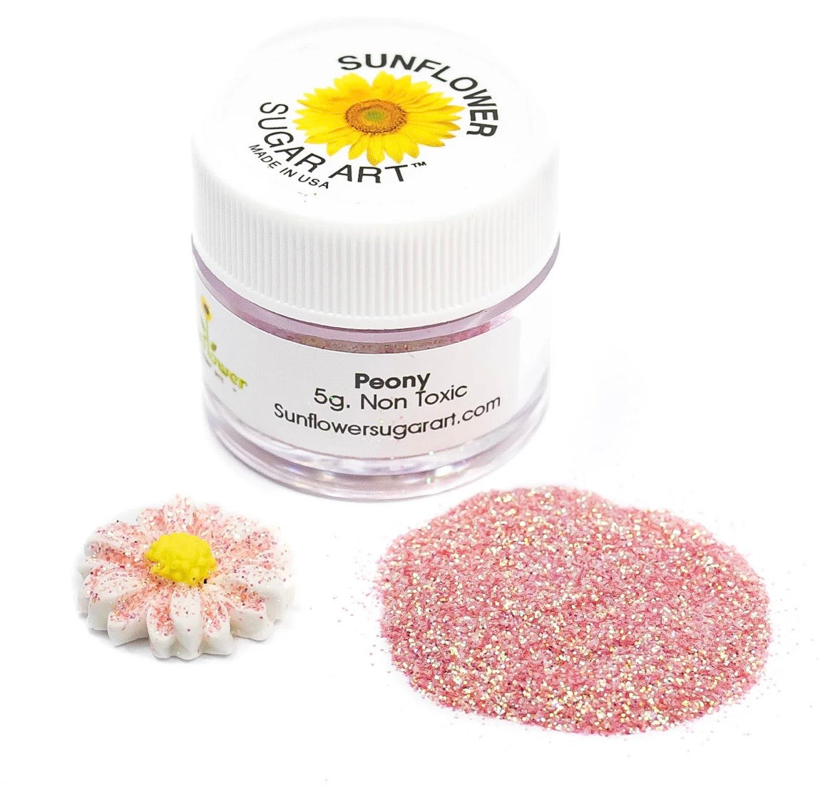 Sunflower Edible Glitter- Peony
