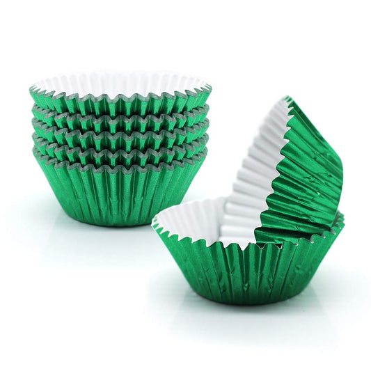 Regular Metallic Green Cupcake Liners