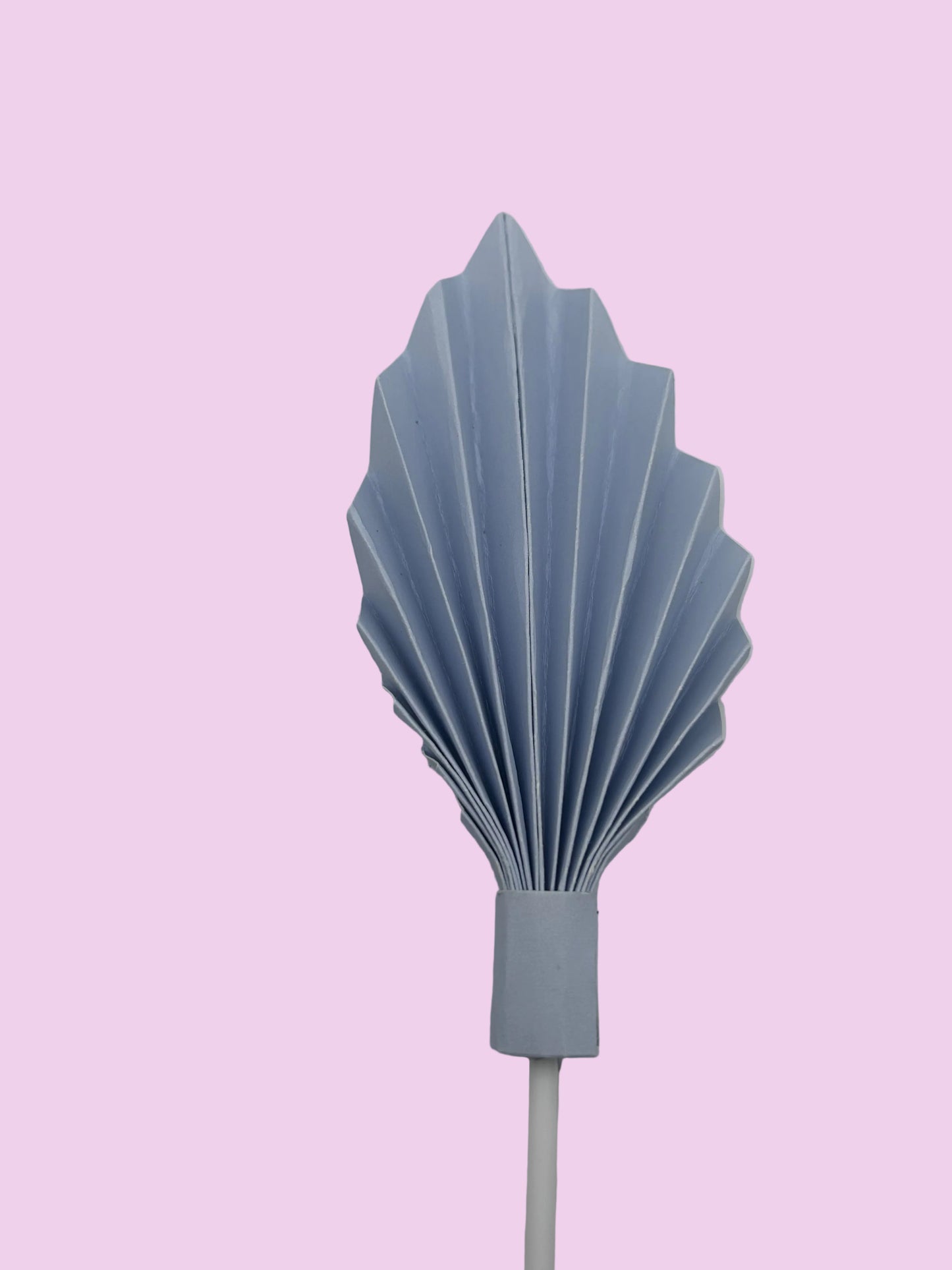 Medium Grey/Blue Palm Leaf- 4 1/2”