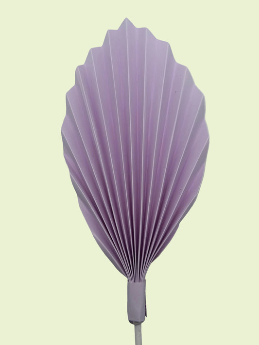 Lilac Palm Leaf/Fan- 7”