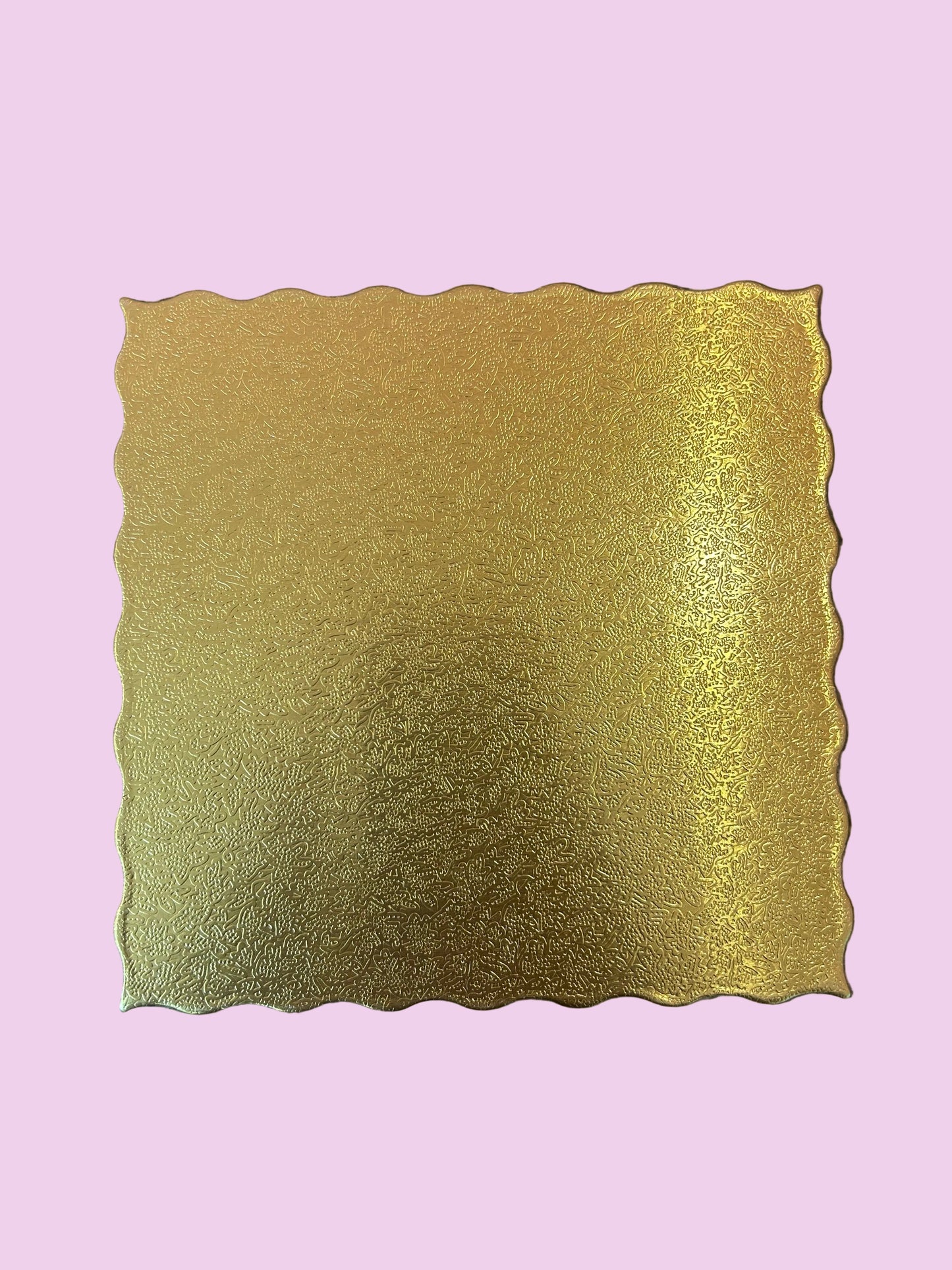 Gold Square Scalloped Diecut Board- 6 inch