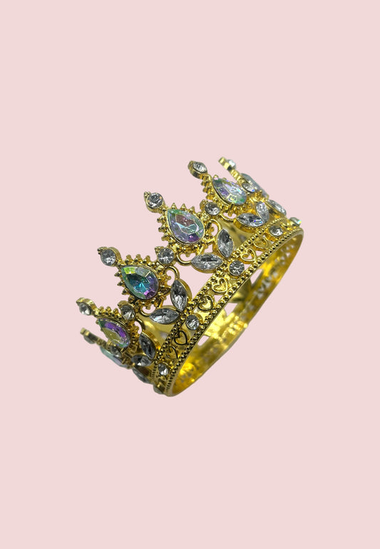 3.5” Iridescent Gem Studded Crown
