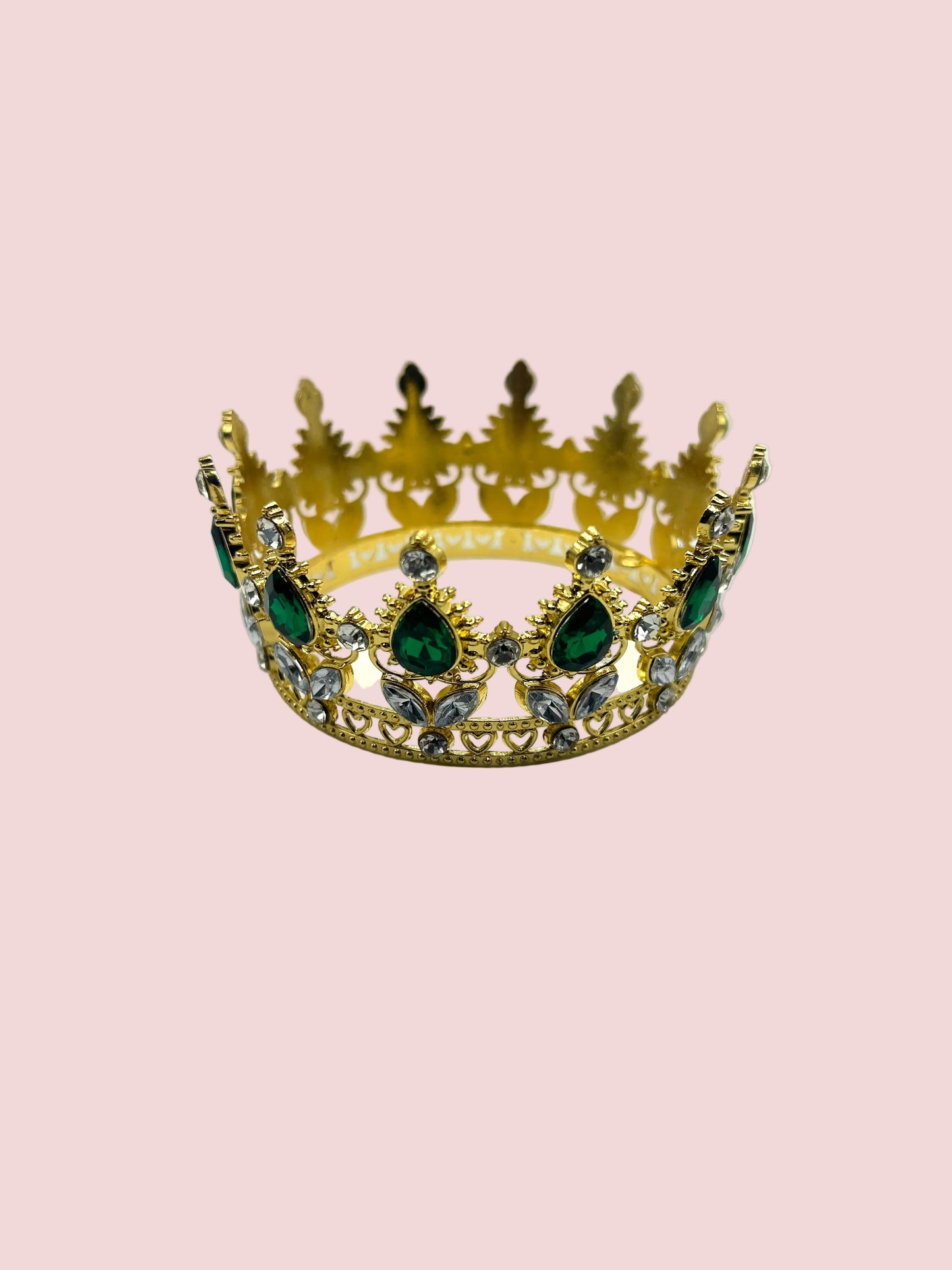 3.5” Emerald Gem Studded Crown