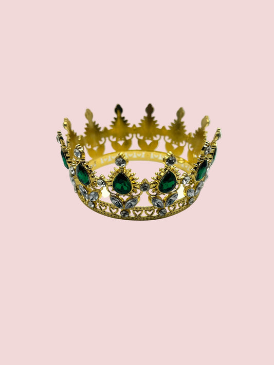 3.5” Emerald Gem Studded Crown