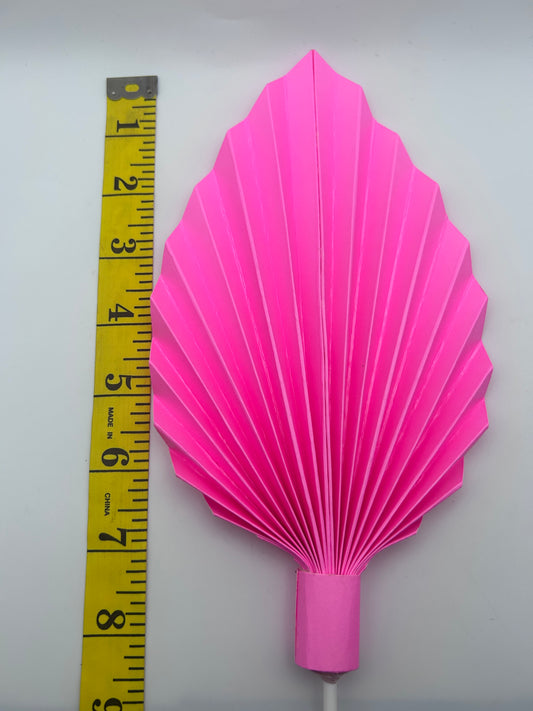 Barbie Pink Palm Leaf/Fan- 7 1/2”