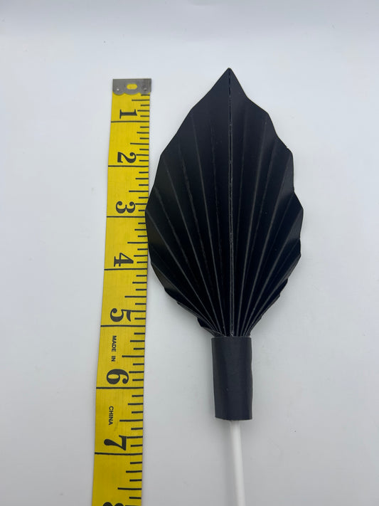 Medium Black Palm Leaf- 5”