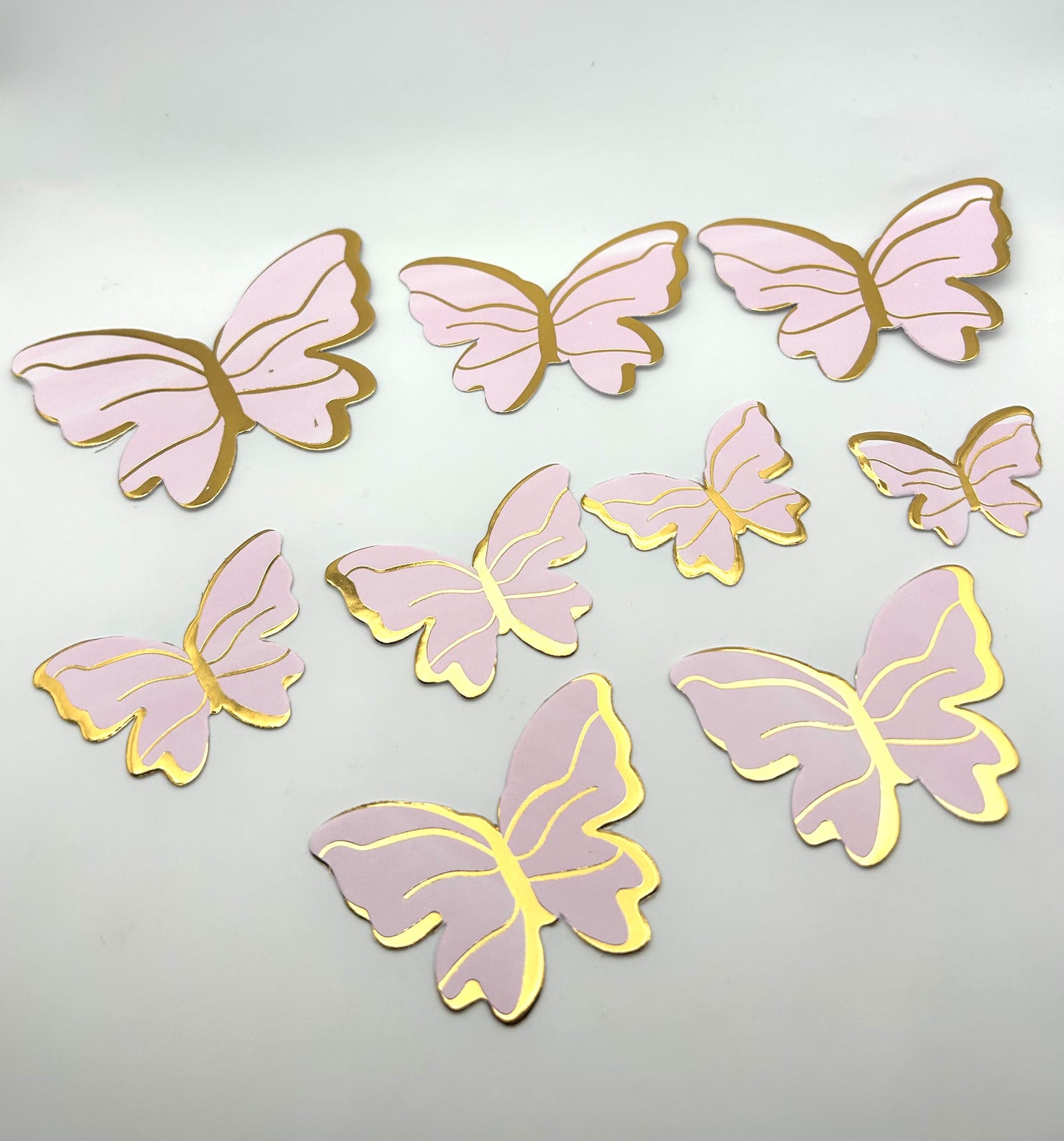 Marbled Baby Pink Butterflies