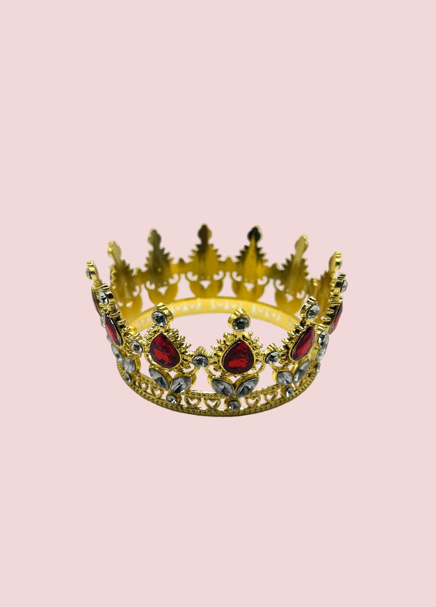 3.5” Ruby Red Gem studded Crown