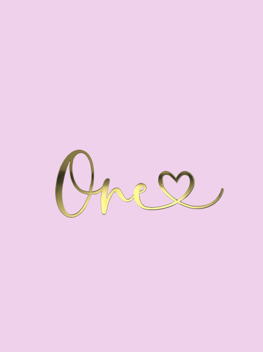 One Topper- Acrylic
