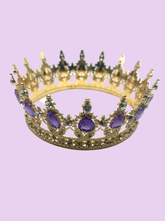 5” Purple Gem Studded Crown