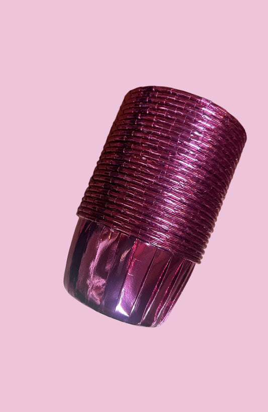 Pink Rosegold Metallic Cup Liners- 24pcs
