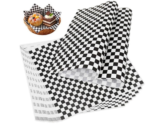 Greaseproof Wax Paper- Checkered