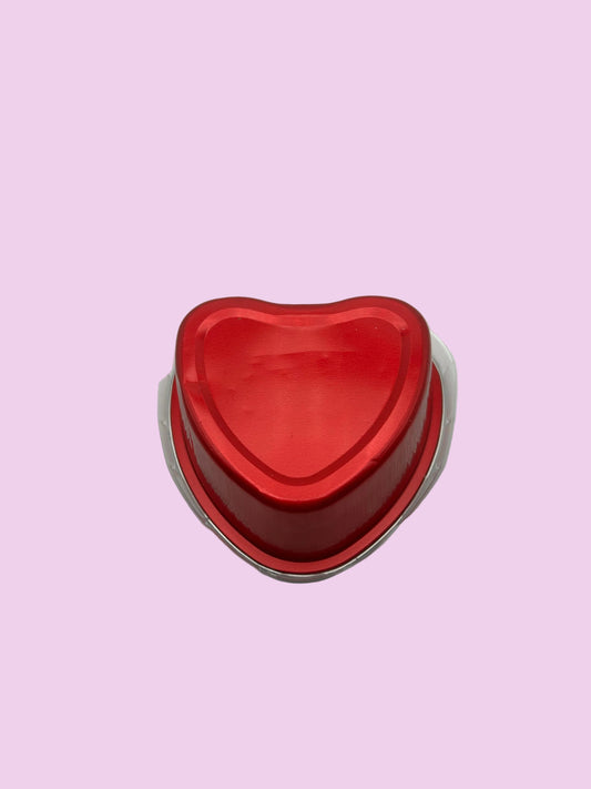 Mini Heart Pan with lids- Red