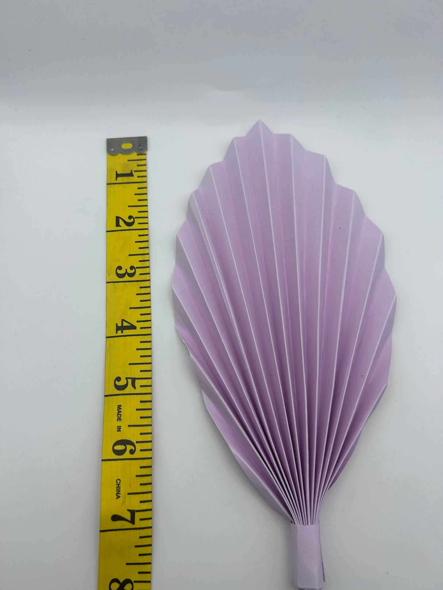 Lilac Palm Leaf/Fan- 7”