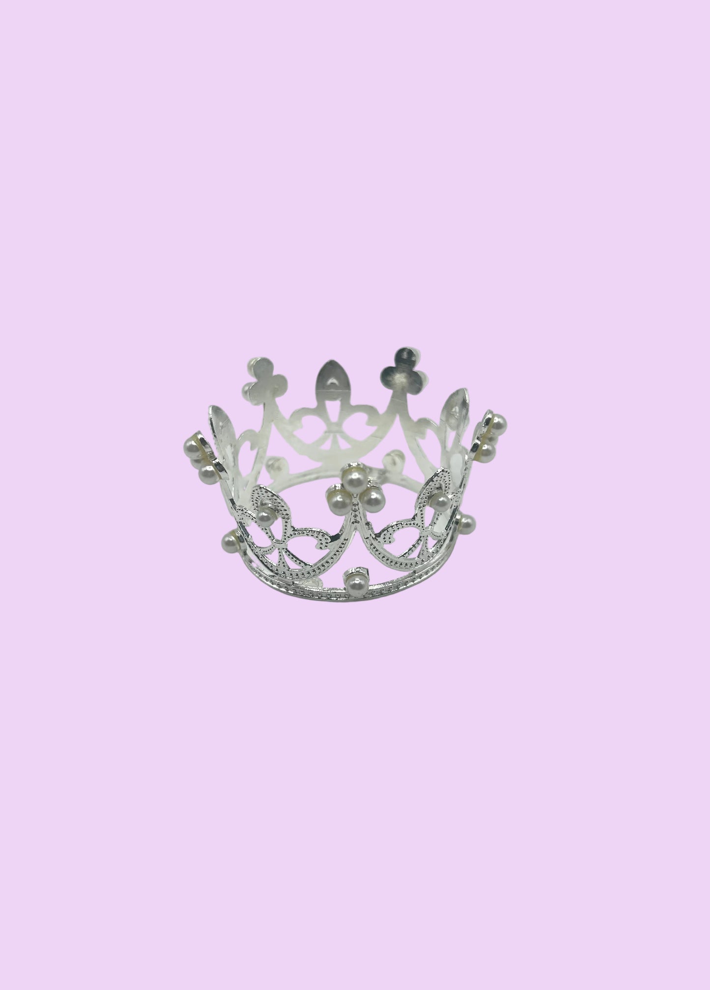 2” Pearl Silver Crown