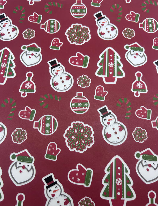 Vintage Cozy Christmas Greaseproof waxpaper