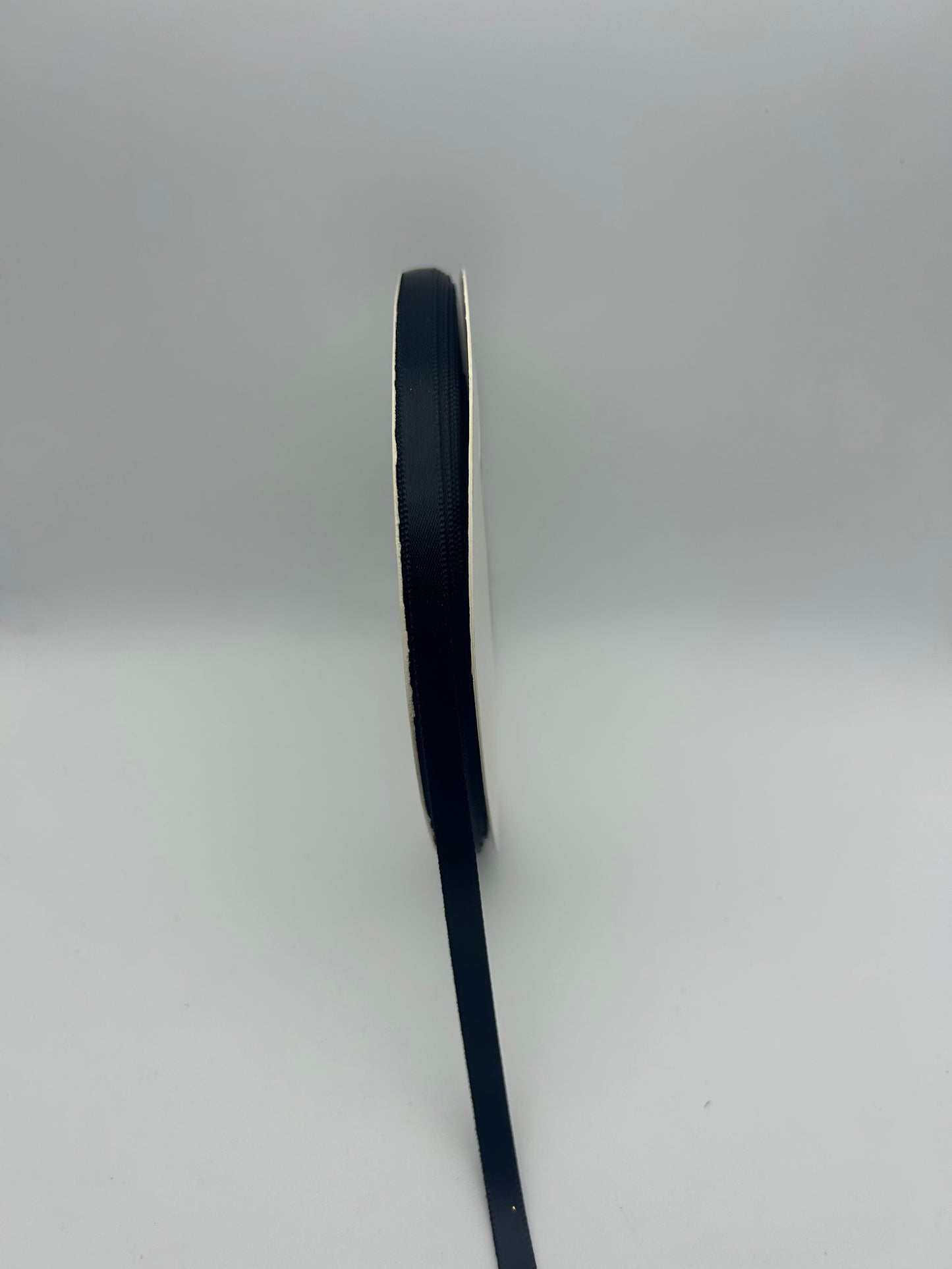 1/4 inch Satin Ribbon- Black