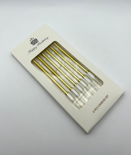 Straight Candles- Gold