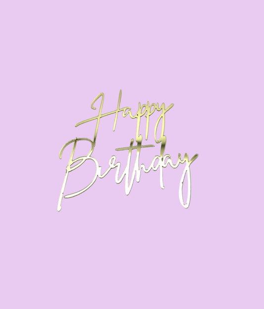 Acrylic Happy Birthday