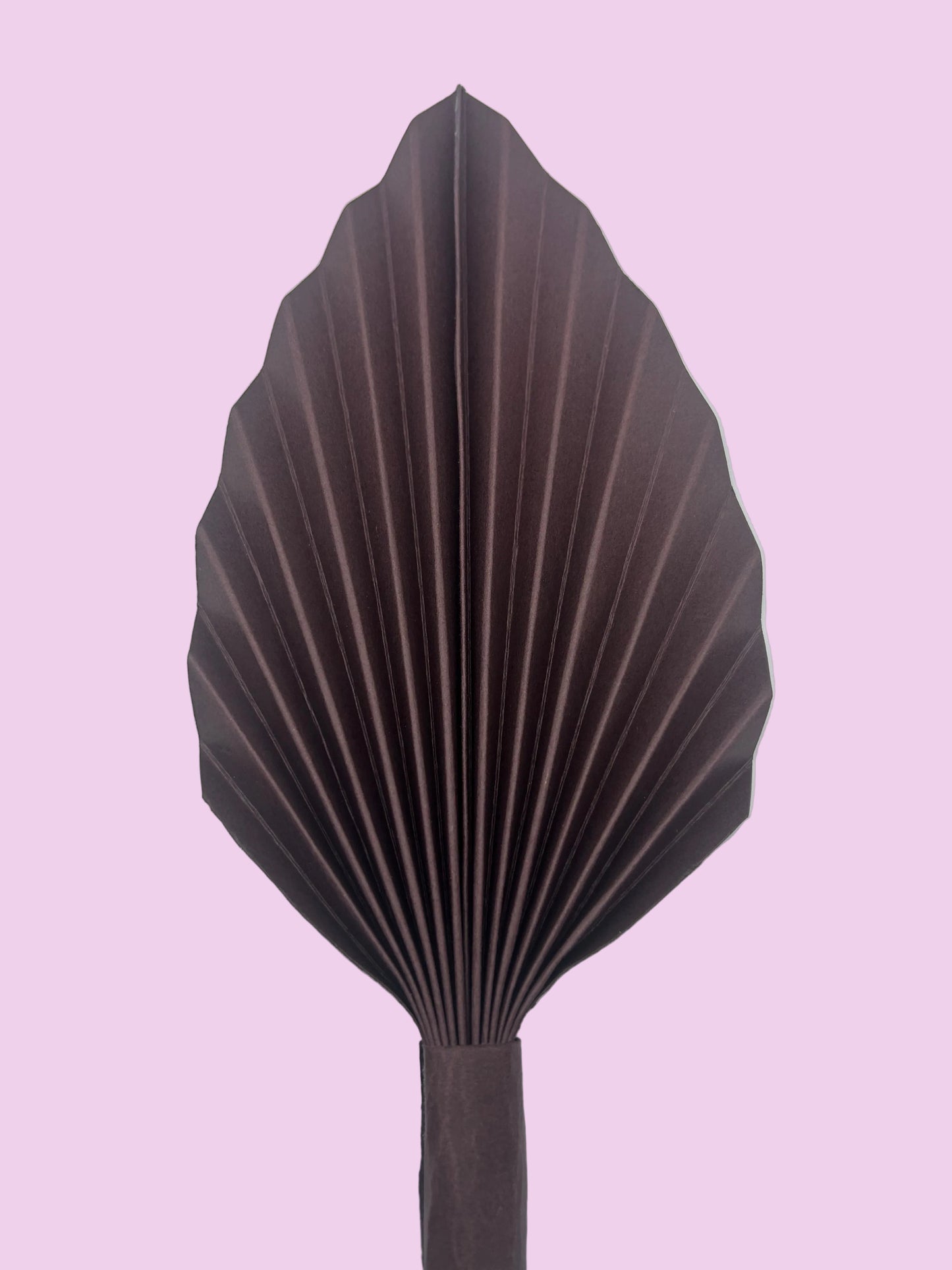 Large Brown Palm Leaf/Fan- 7 1/2”