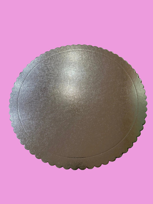 Silver Scalloped Diecut Board- 12 inch