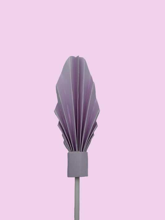 Lilac Palm Leaf/Fan- 4”