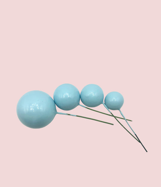 Light Blue Faux Balls