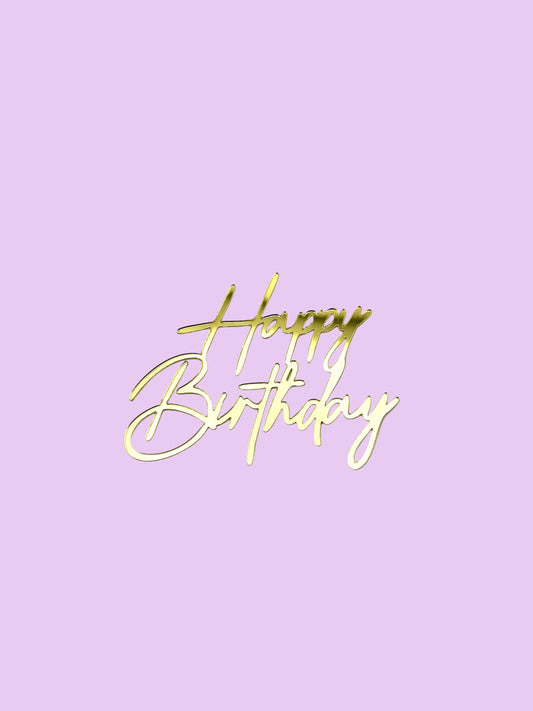 Acrylic Happy Birthday