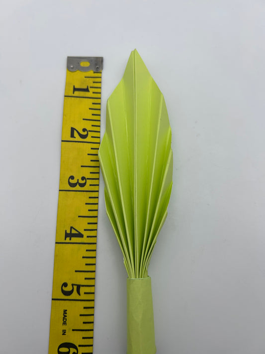 Green Palm Leaf/Fan- 4 1/2”