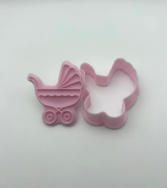 Baby Pram Cookie/Fondant Stamp