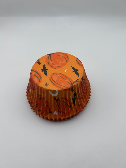 Wilton Pumpkin and Bats Cupcake Liners- 12pcs