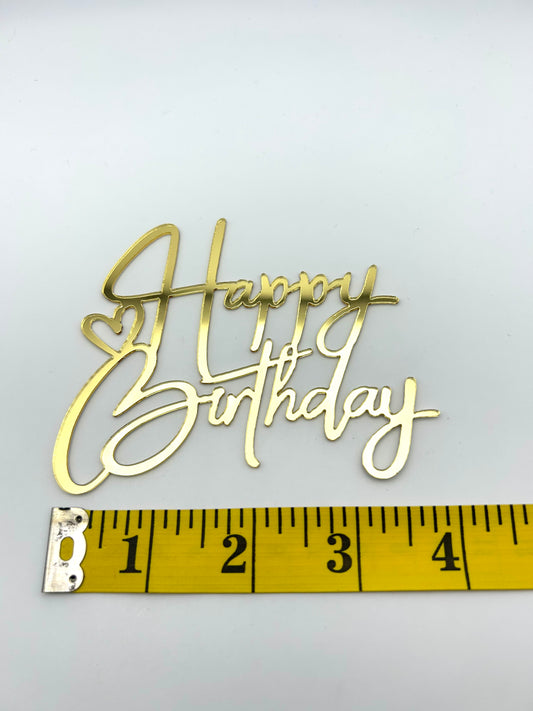 Acrylic Happy Birthday