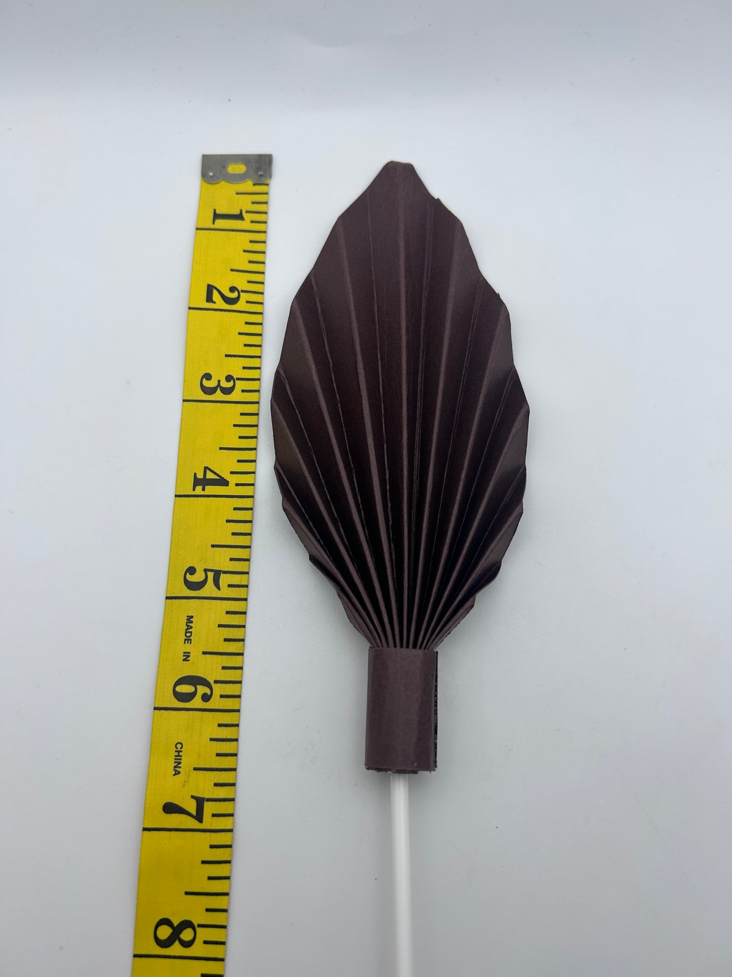 Medium Brown Palm Leaf/Fan- 5 1/2”
