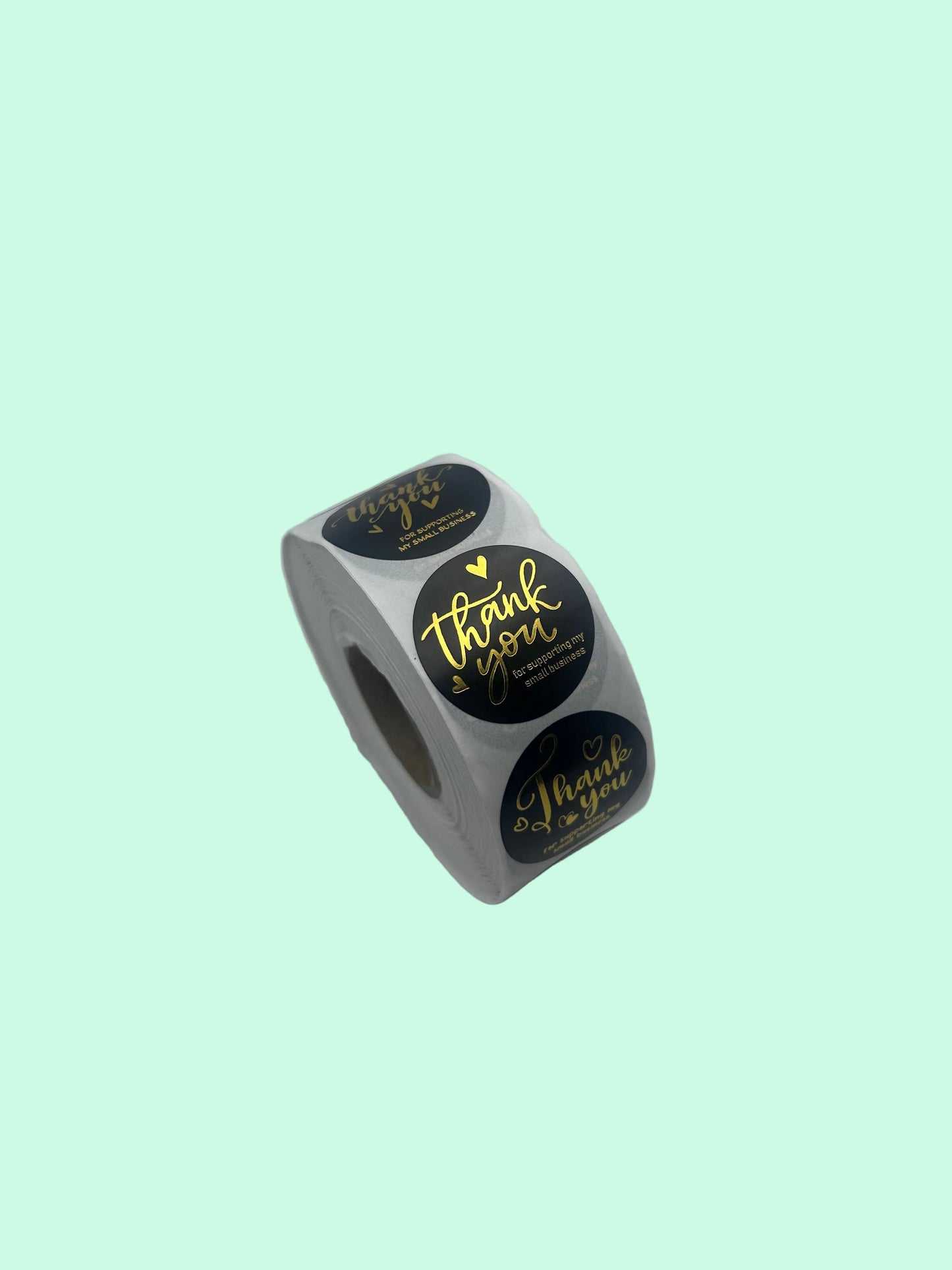 Thank you stickers- Black
