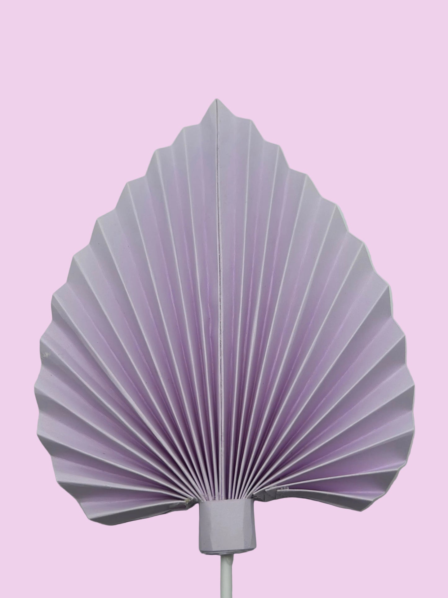 Lilac Palm Leaf/Fan- 8”